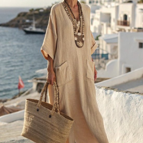 Printed Kaftan Maxi Dress(MS419) - Mariam's Collection