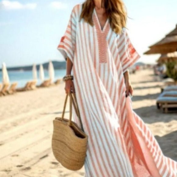Printed Kaftan Maxi Dress(MS419) - Mariam's Collection