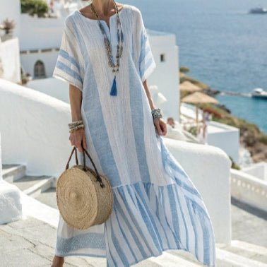 Printed Kaftan Maxi Dress(MS419) - Mariam's Collection