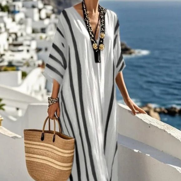 Printed Kaftan Maxi Dress(MS419) - Mariam's Collection