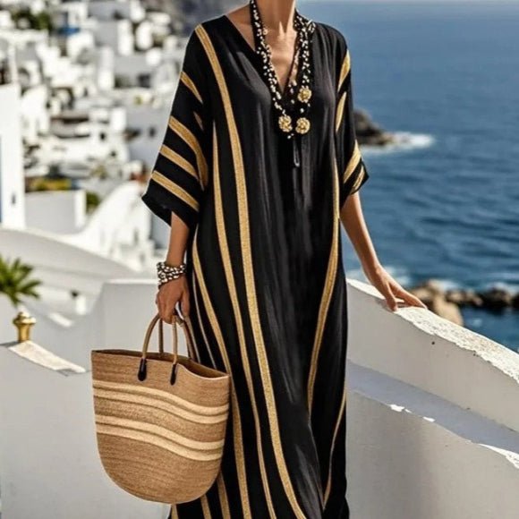Printed Kaftan Maxi Dress(MS419) - Mariam's Collection