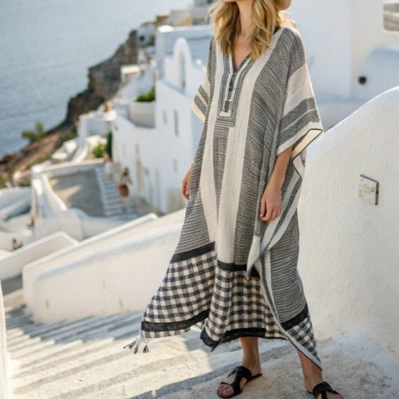 Printed Kaftan Maxi Dress(MS419) - Mariam's Collection