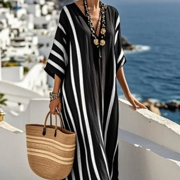 Printed Kaftan Maxi Dress(MS419) - Mariam's Collection