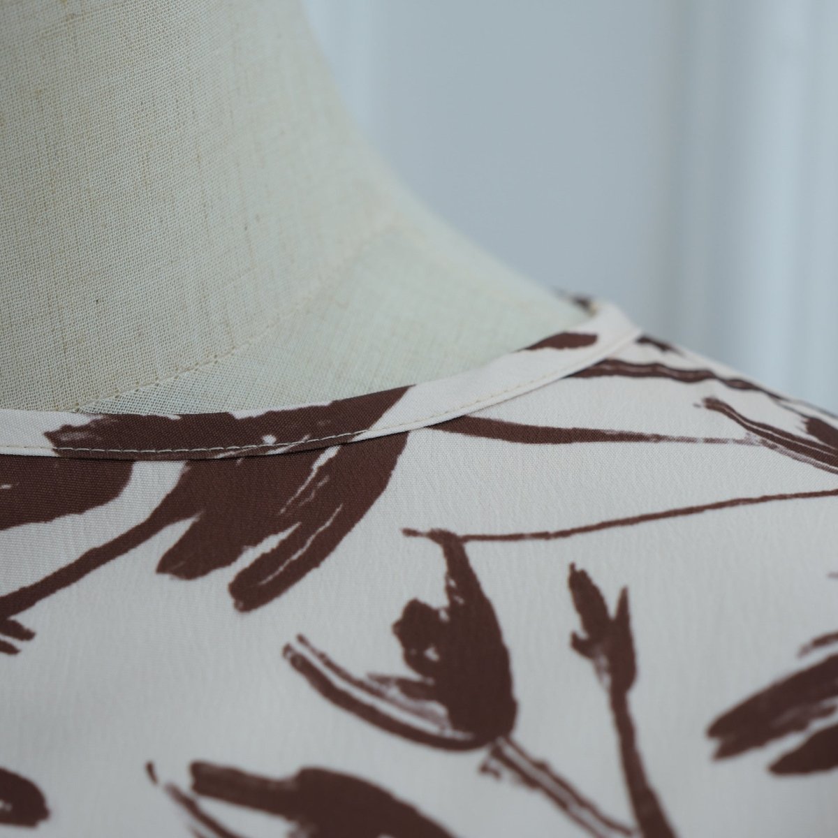 Printed Washed-Crinkle Bell Sleeve Maxi Dress(MS474) - Mariam's Collection