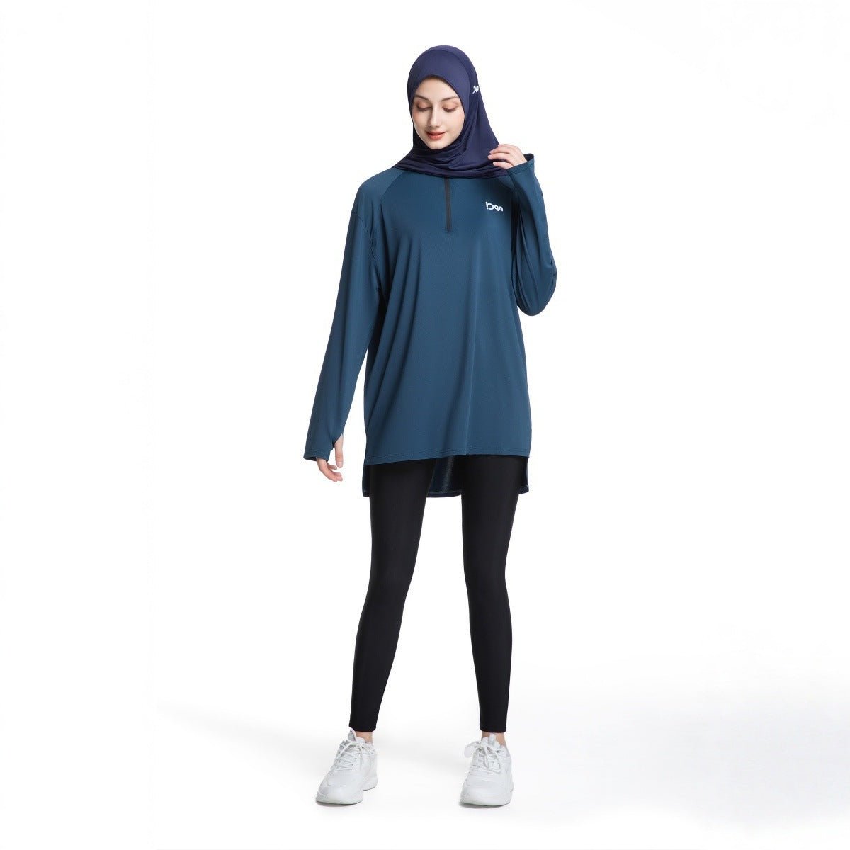 Quick - Dry Activewear with Thumb Holes Sports Top (MS289) - Mariam's Collection