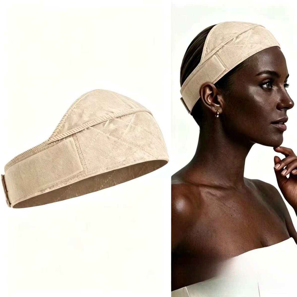 Quilted Elastic Hijab Grip Band(MAC433) - Mariam's Collection
