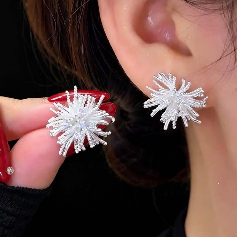 Radiant Burst Crystal Stud Earrings – Starburst Earrings