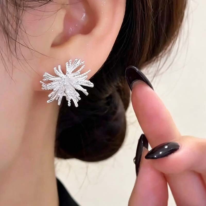 Radiant Burst Crystal Stud Earrings – Starburst Earrings
