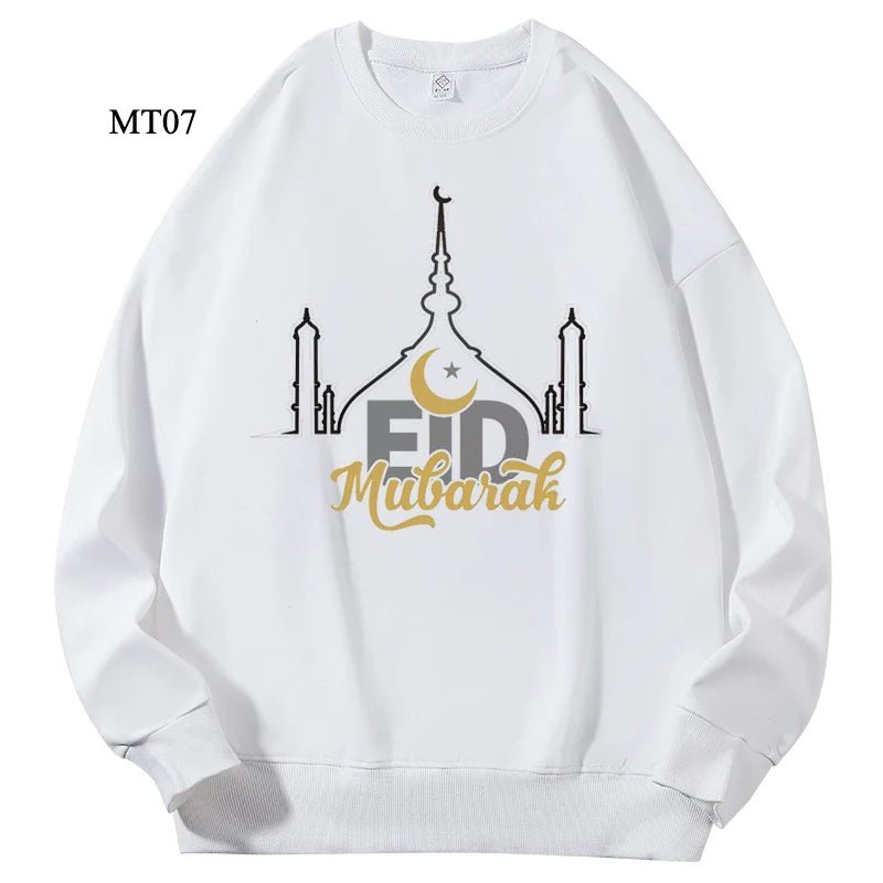 Ramadan Keffiyeh Customizable Sweatshirt for Adults – High - Quality, No - Hood Design (MTC003) - Mariam's Collection