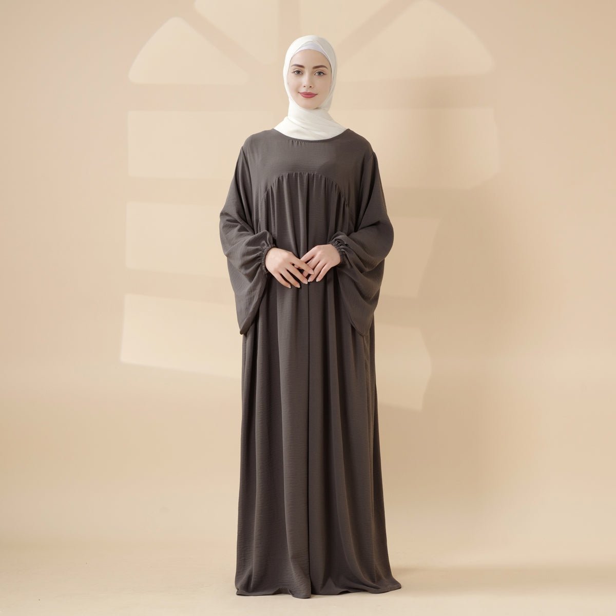 Reversible Abaya Made With Crepe Fabric (MA035) - Mariam's Collection