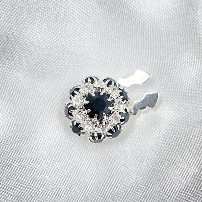 Rhinestone Button Covers | Crystal Flower Decorative Clips(MAC359) - Mariam's Collection