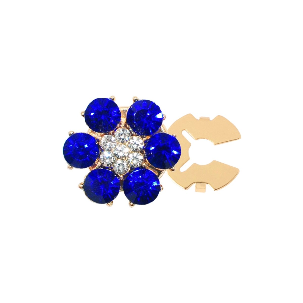 Rhinestone Button Covers | Crystal Flower Decorative Clips(MAC359) - Mariam's Collection