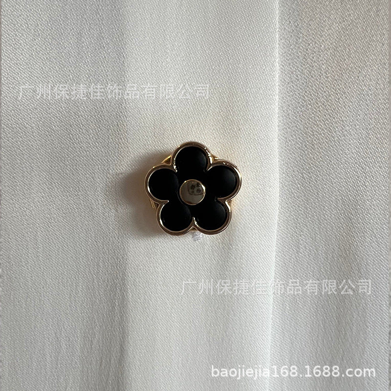 Rhinestone Button Covers | Crystal Flower Decorative Clips(MAC359) - Mariam's Collection