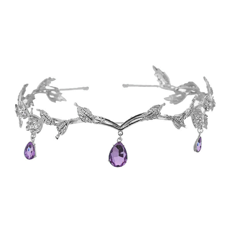 Rhinestone - Encrusted Hair Clip with Forehead Pendant Accent (MAC329) - Mariam's Collection