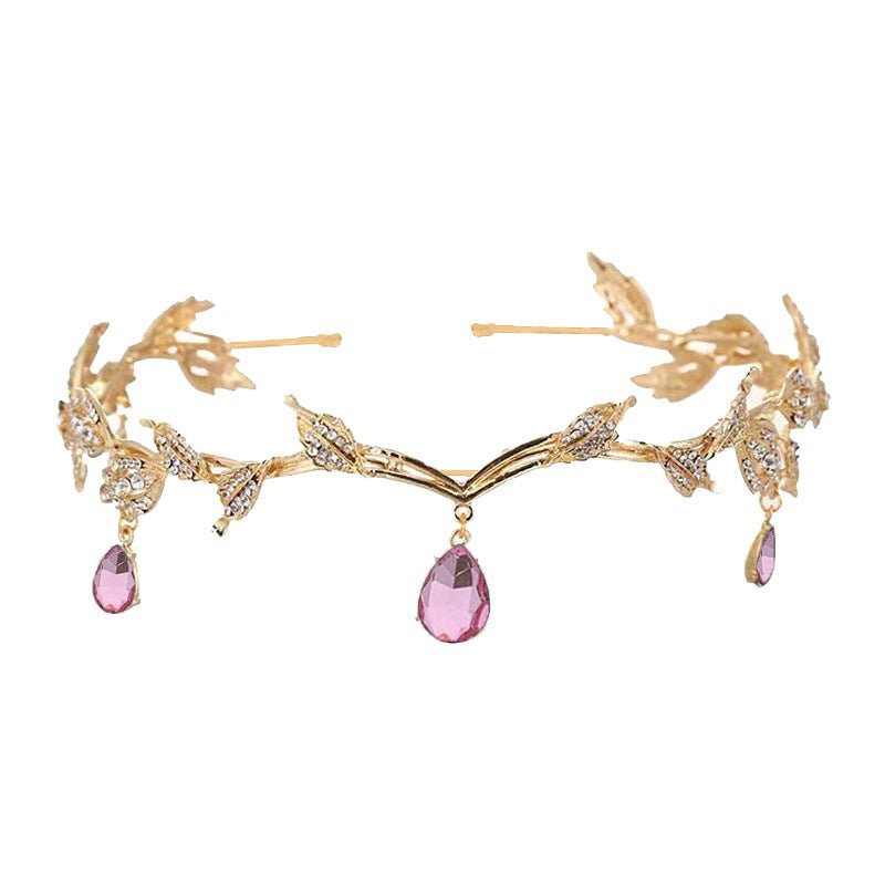 Rhinestone - Encrusted Hair Clip with Forehead Pendant Accent (MAC329) - Mariam's Collection