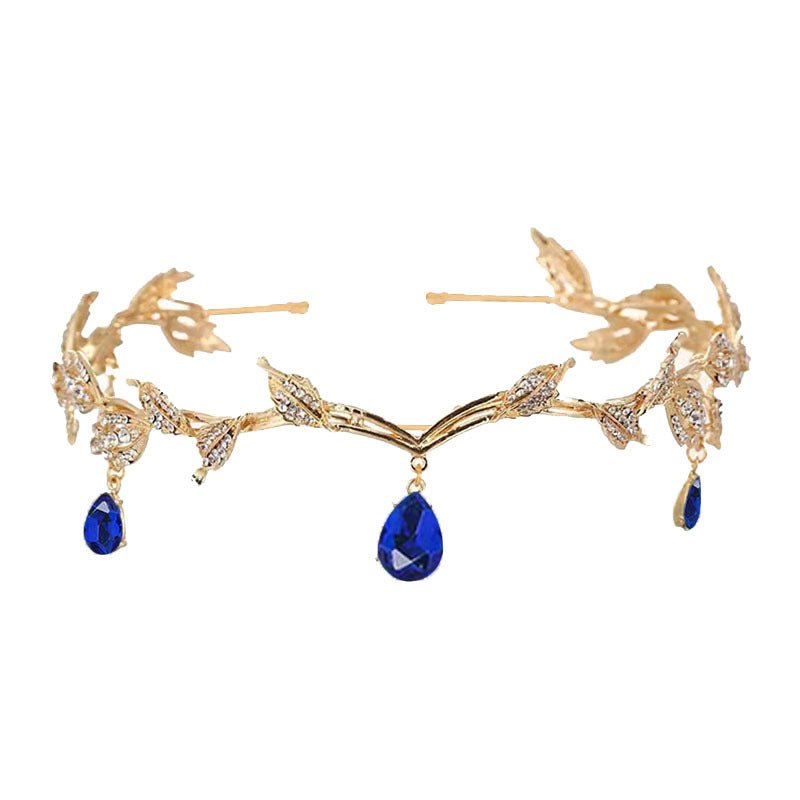 Rhinestone - Encrusted Hair Clip with Forehead Pendant Accent (MAC329) - Mariam's Collection