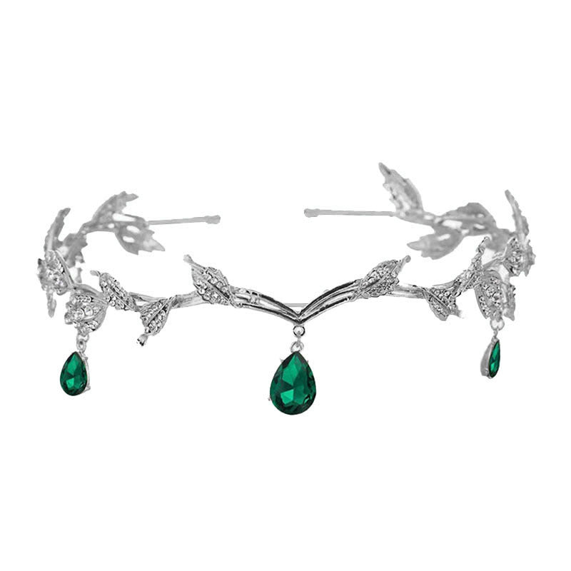 Rhinestone - Encrusted Hair Clip with Forehead Pendant Accent (MAC329) - Mariam's Collection