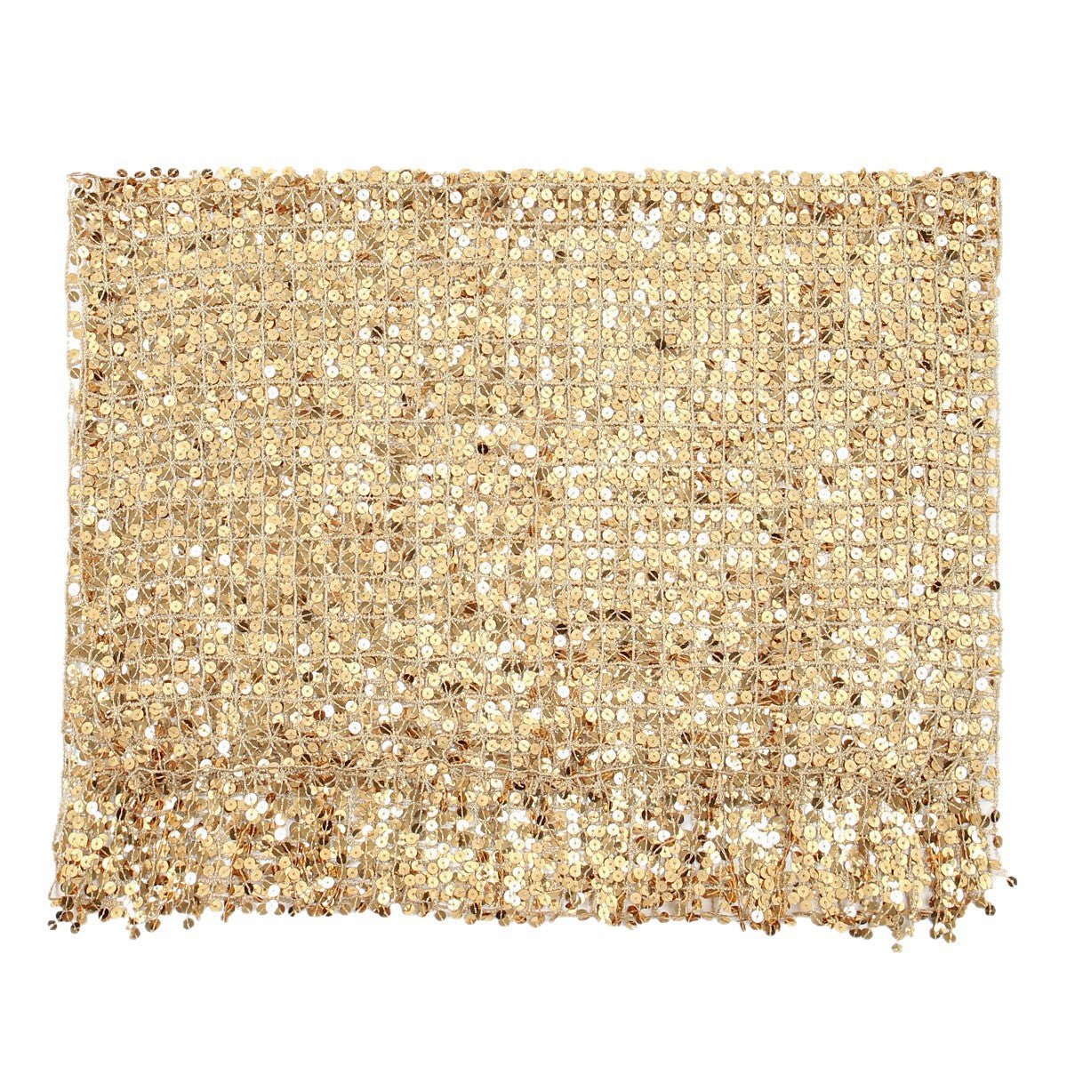 Sequin Mesh Shawl Hijab with Fringe(MH206) - Mariam's Collection