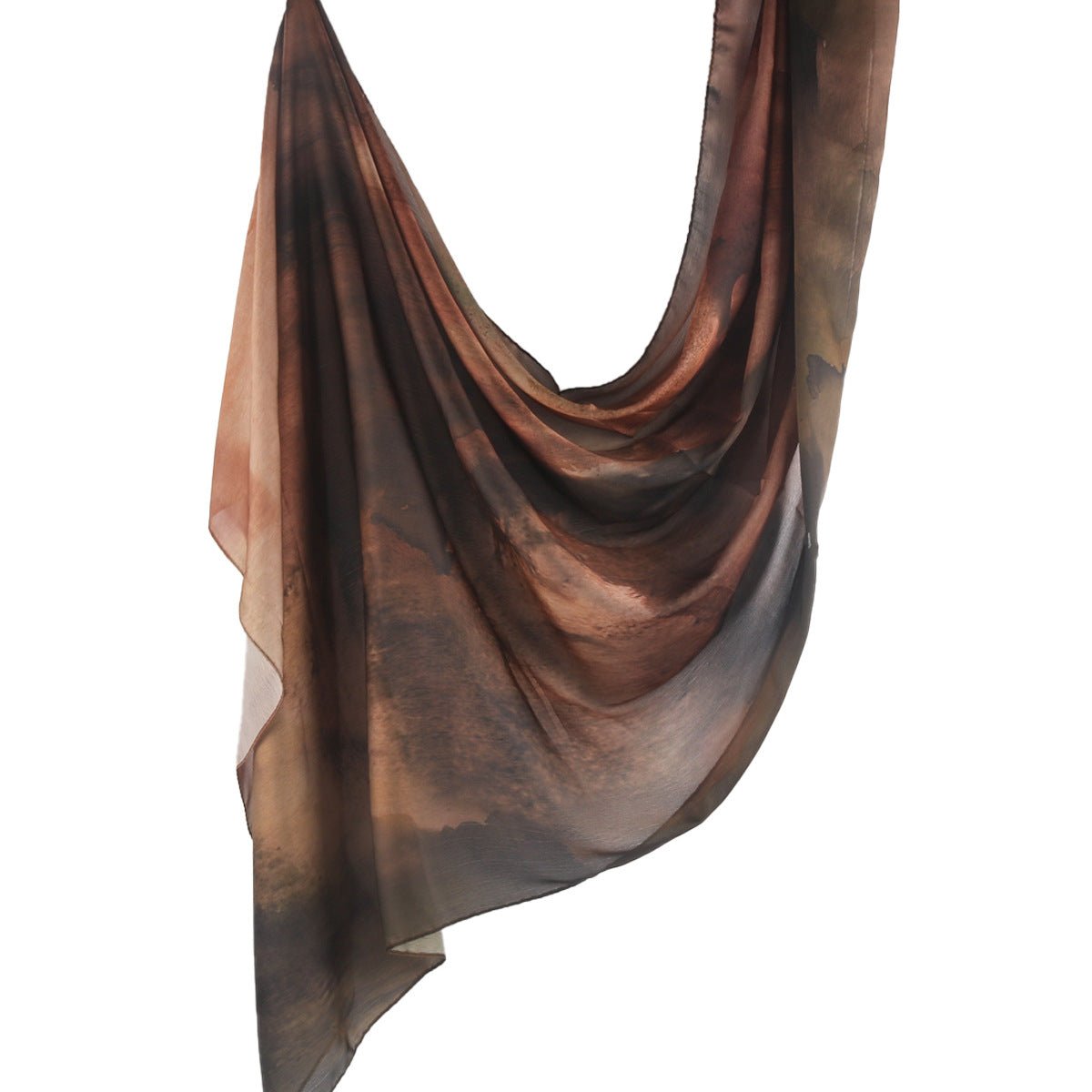 Silk Marble Print Hijab Scarf(MH209) - Mariam's Collection