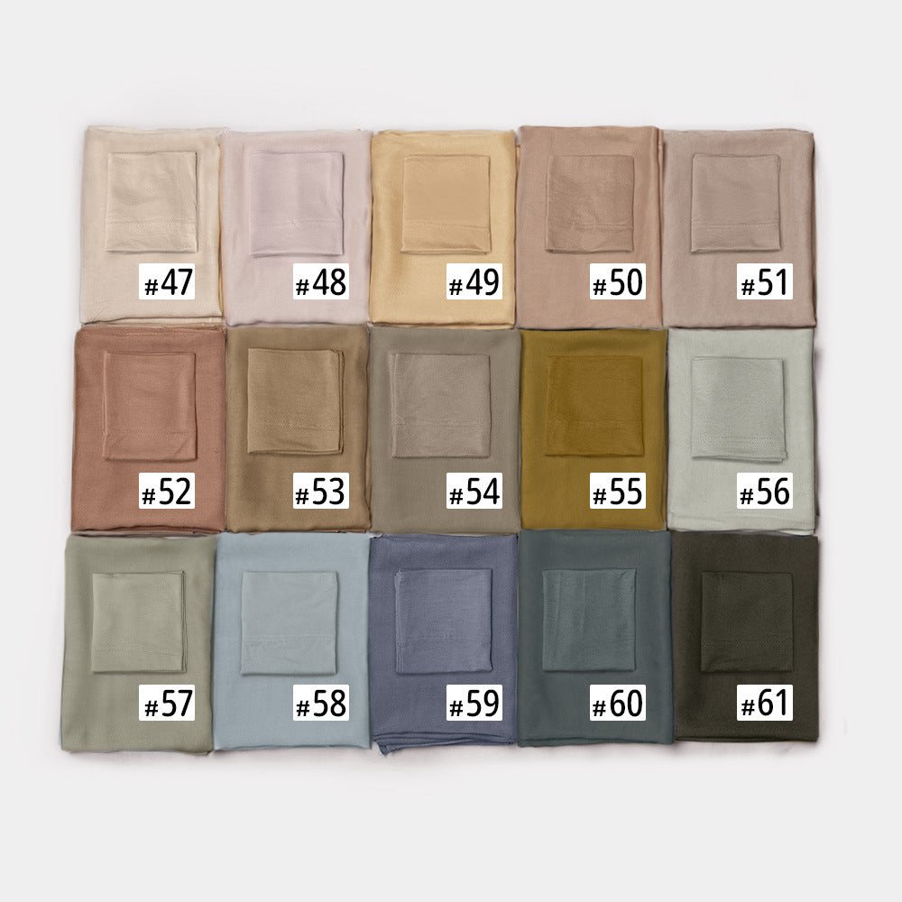 Soft Breathable Everyday Minimalist Hijab with Undercap‌ (MH186) - Mariam's Collection