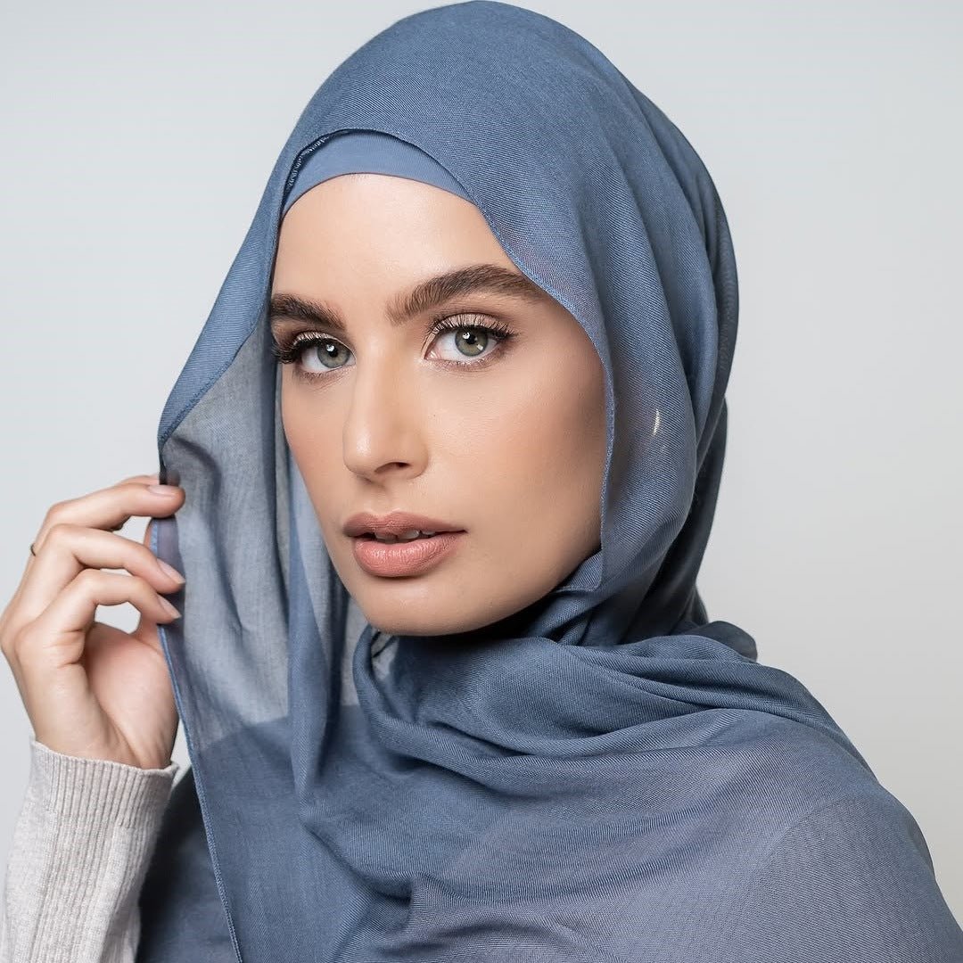 Soft Breathable Everyday Minimalist Hijab with Undercap‌ (MH186) - Mariam's Collection