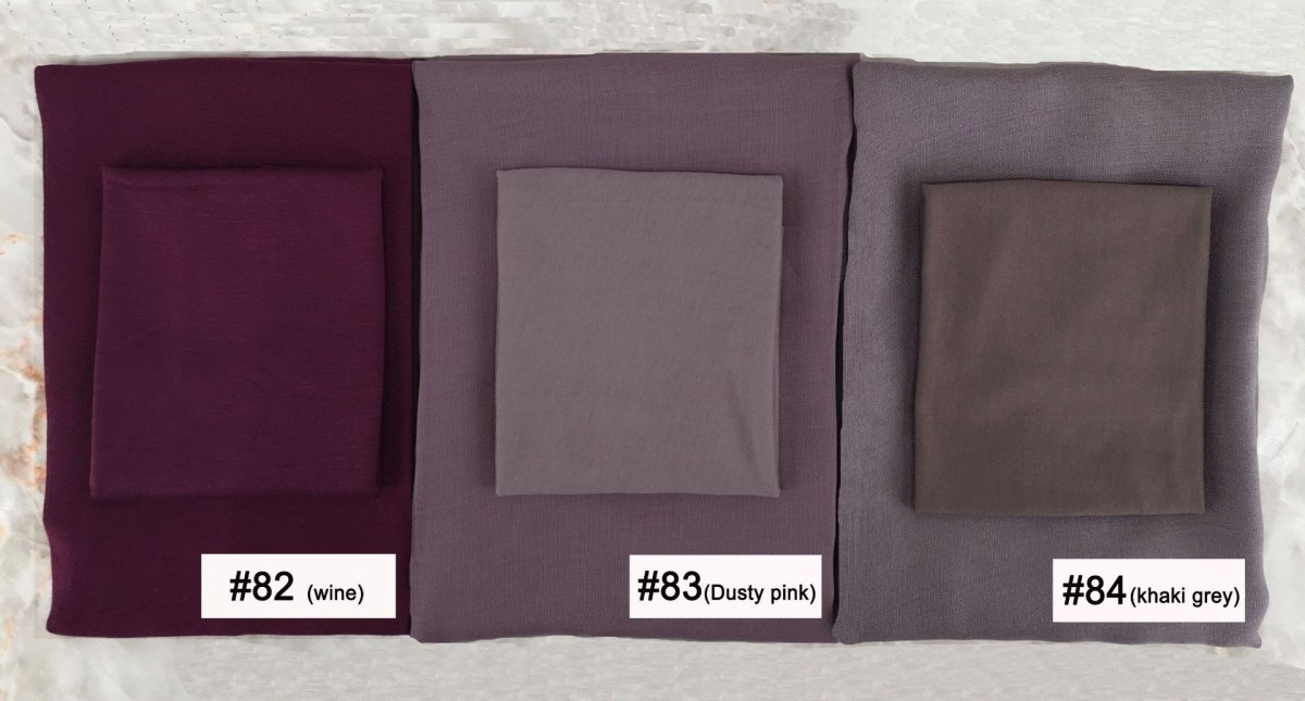 Soft Breathable Everyday Minimalist Hijab with Undercap‌ (MH186) - Mariam's Collection