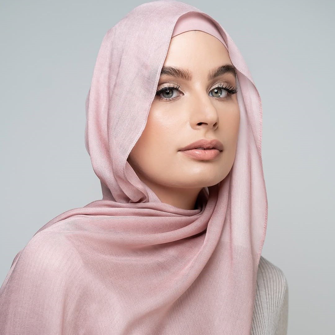 Soft Breathable Everyday Minimalist Hijab with Undercap‌ (MH186) - Mariam's Collection