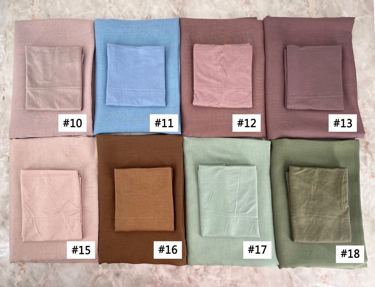 Soft Breathable Everyday Minimalist Hijab with Undercap‌ (MH186) - Mariam's Collection