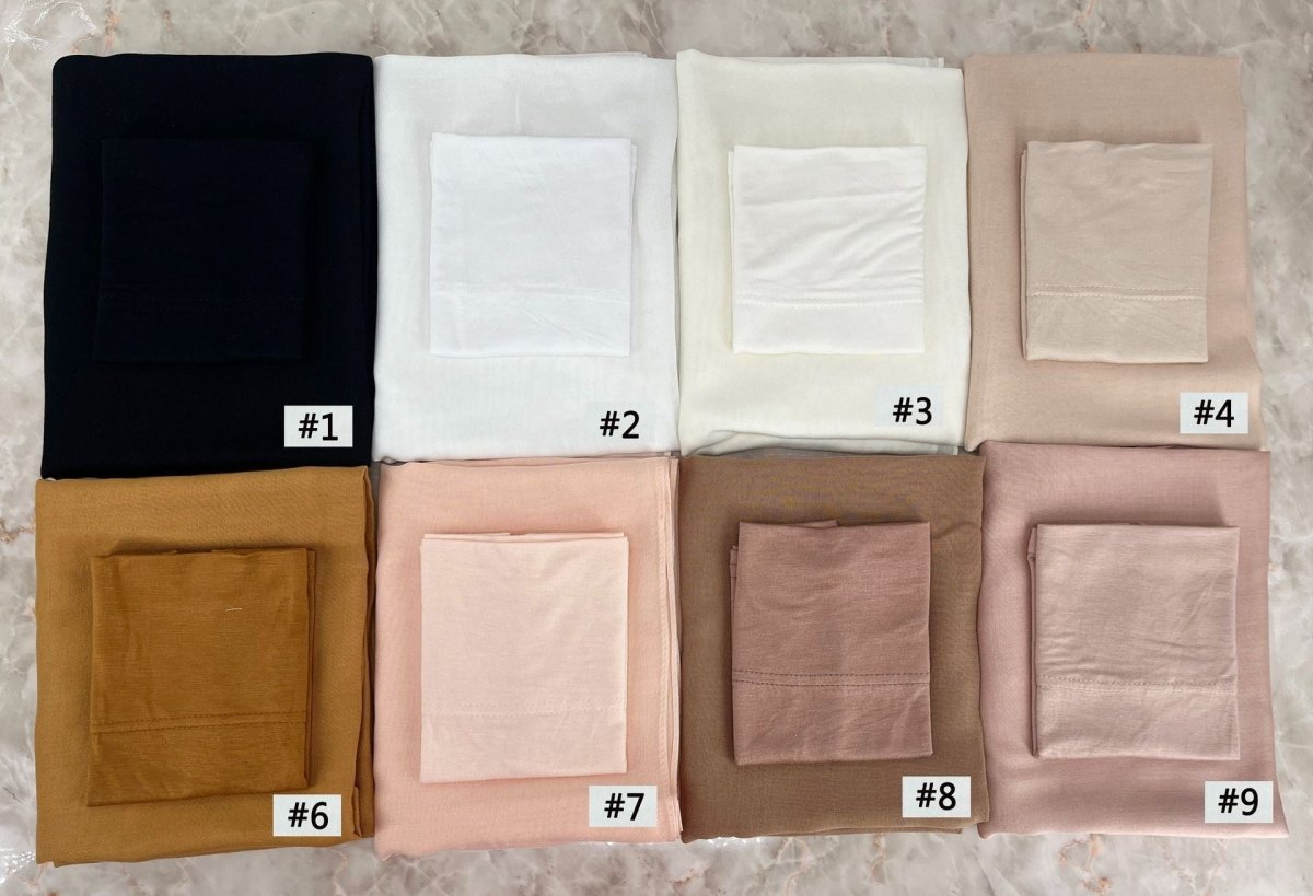 Soft Breathable Everyday Minimalist Hijab with Undercap‌ (MH186) - Mariam's Collection