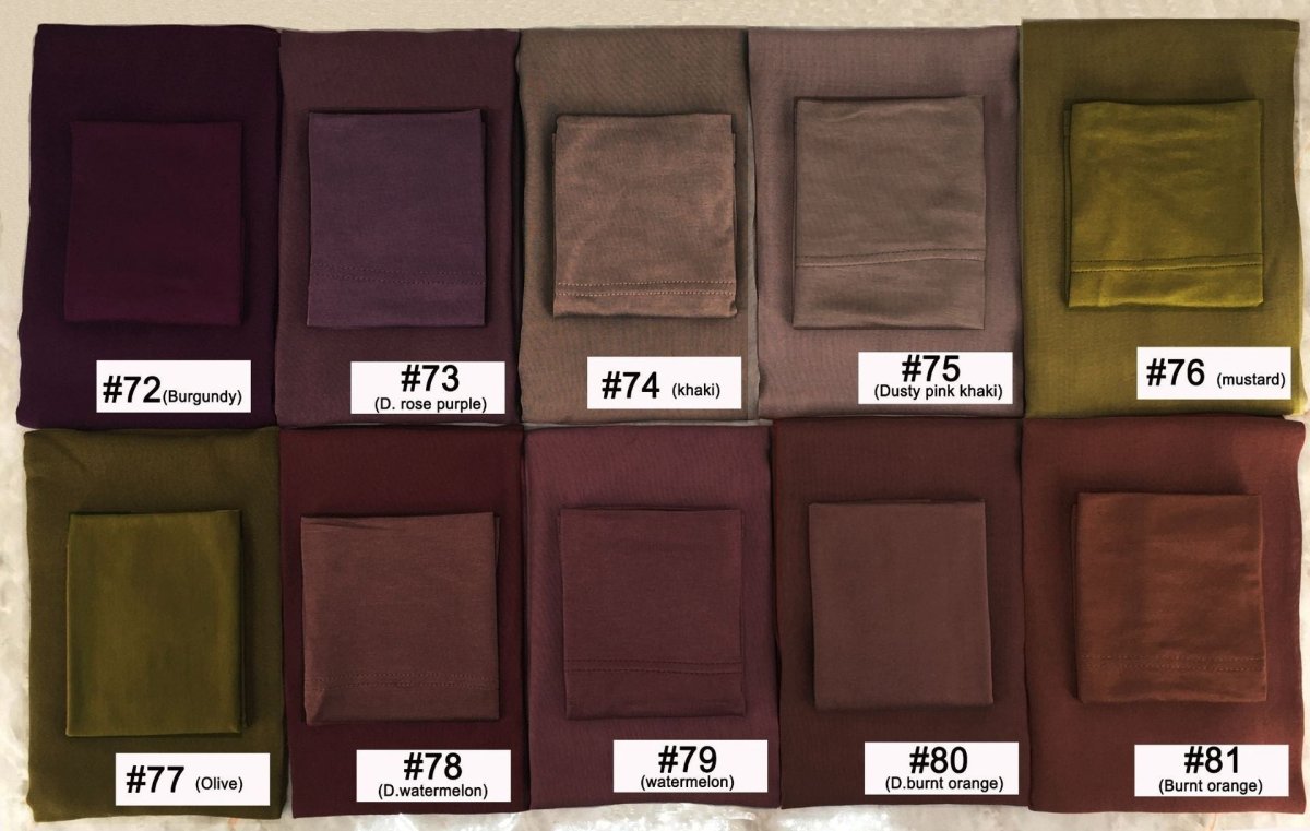 Soft Breathable Everyday Minimalist Hijab with Undercap‌ (MH186) - Mariam's Collection