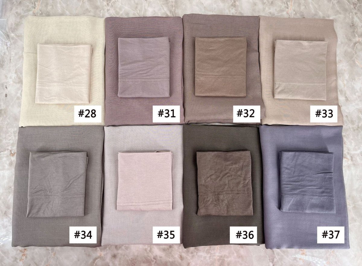 Soft Breathable Everyday Minimalist Hijab with Undercap‌ (MH186) - Mariam's Collection