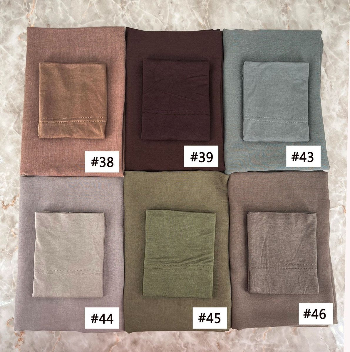 Soft Breathable Everyday Minimalist Hijab with Undercap‌ (MH186) - Mariam's Collection