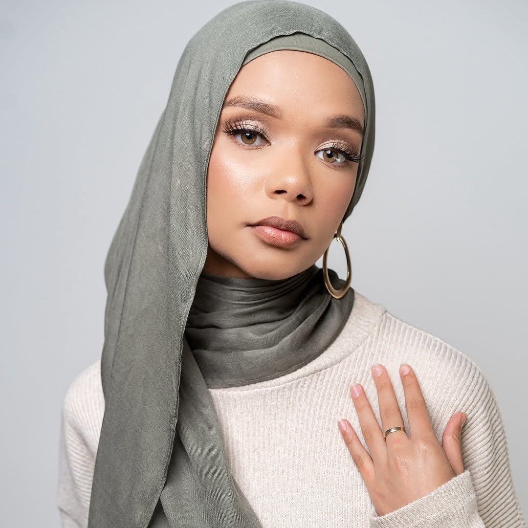 Soft Breathable Everyday Minimalist Hijab with Undercap‌ (MH186) - Mariam's Collection