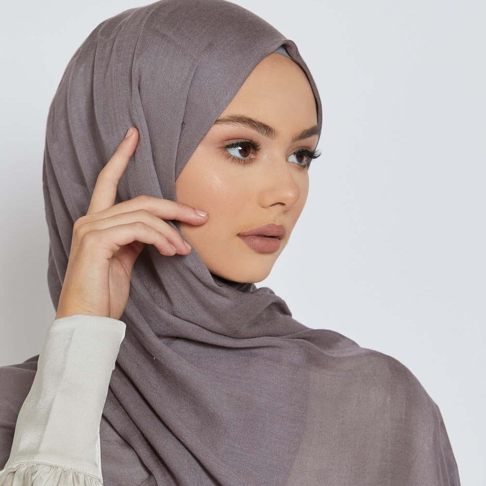 Soft Breathable Solid Color Versatile Hijab (MH188) - Mariam's Collection