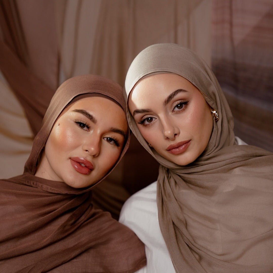 Solid Color Minimalist Versatile Soft Hijab‌ (MH170) - Mariam's Collection