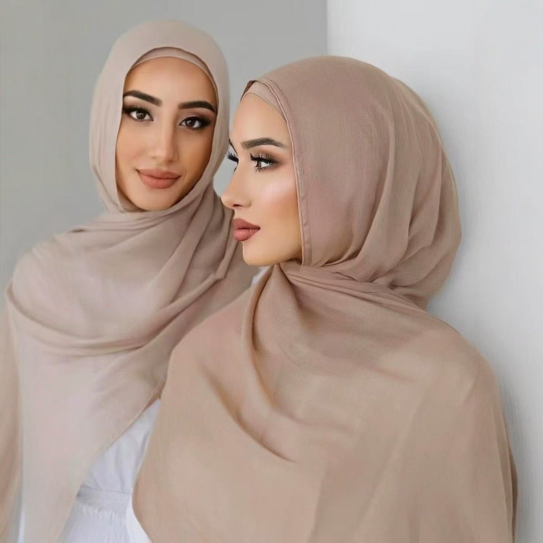 Solid Color Premium Versatile Hijab (MH187) - Mariam's Collection