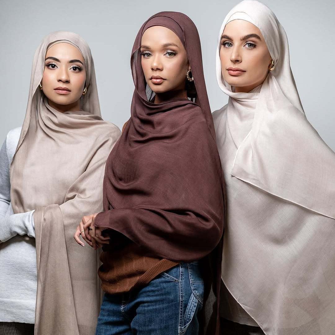 Solid Color Premium Versatile Hijab (MH187) - Mariam's Collection