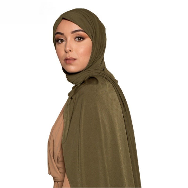 Solid Color Versatile Minimalist Hijab (MH190) - Mariam's Collection