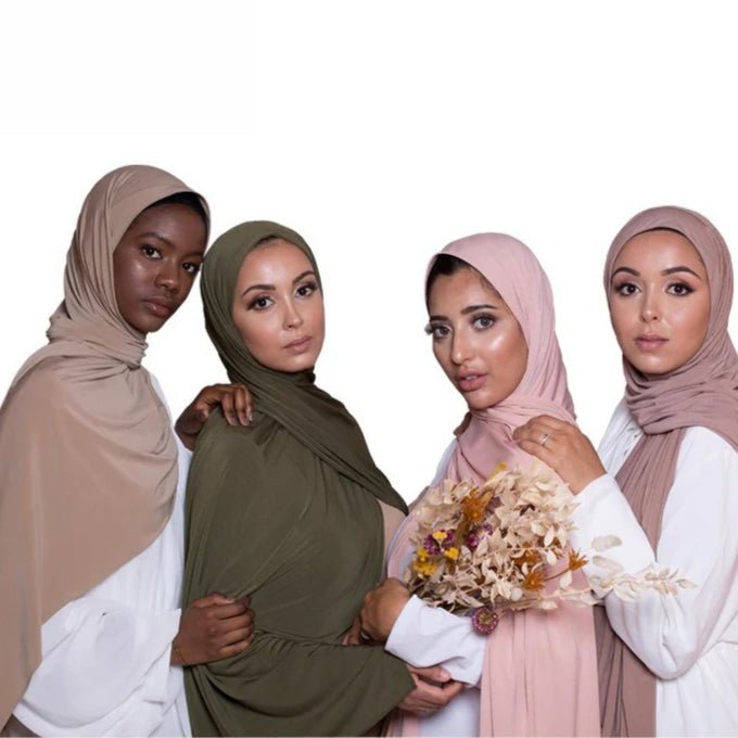 Solid Color Versatile Minimalist Hijab (MH190) - Mariam's Collection