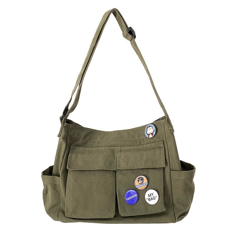 Spacious Multi-Pocket Shoulder Tote（MAC465） - Mariam's Collection