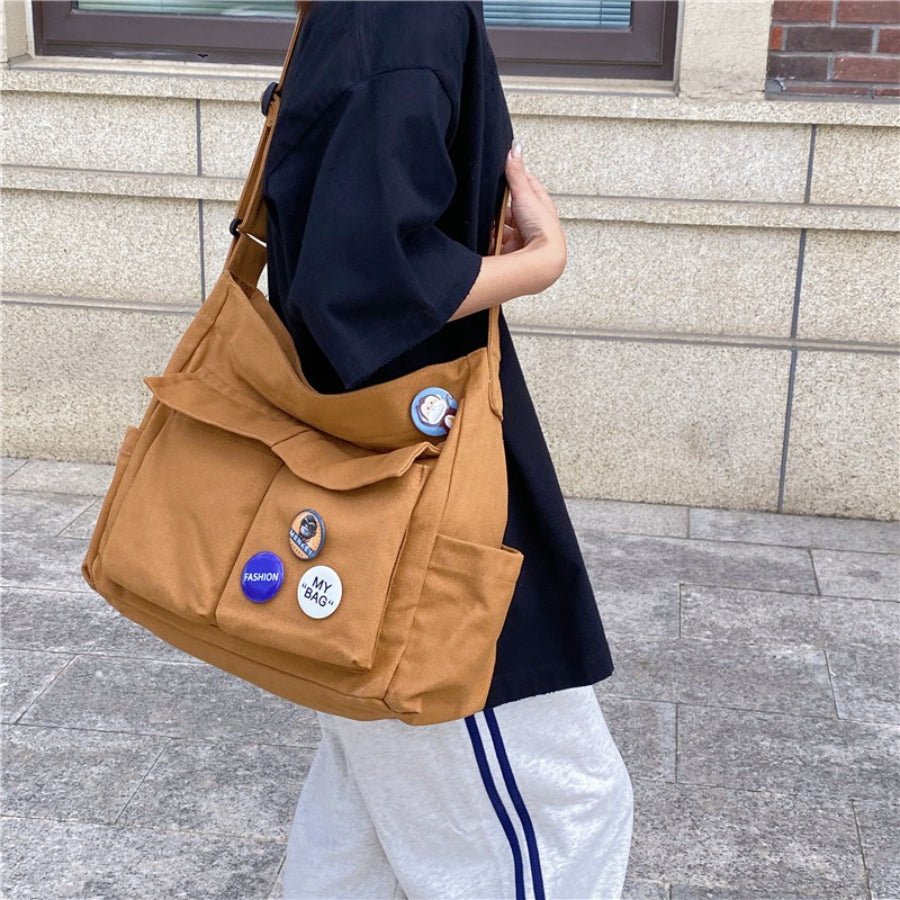 Spacious Multi-Pocket Shoulder Tote（MAC465） - Mariam's Collection
