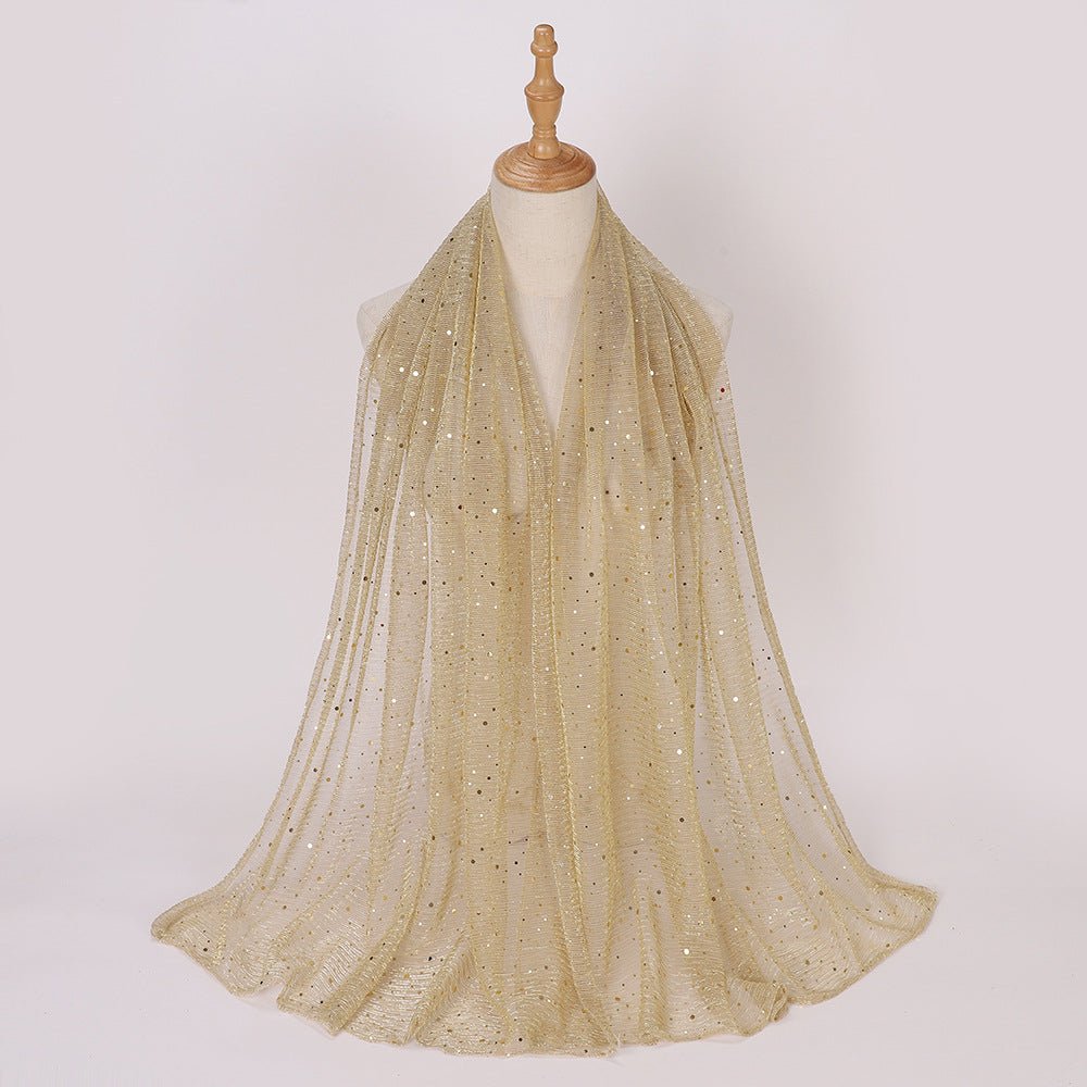 Sparkle Hijab Scarf(MH205) - Mariam's Collection