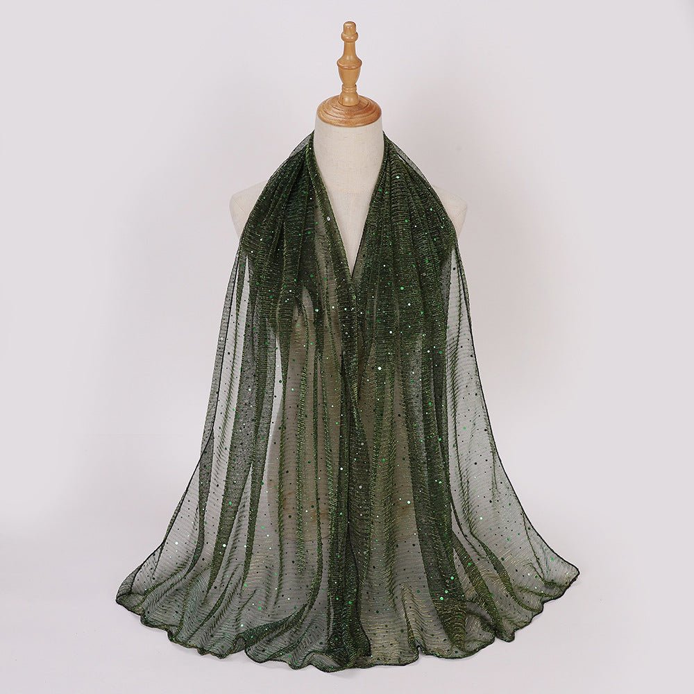 Sparkle Hijab Scarf(MH205) - Mariam's Collection