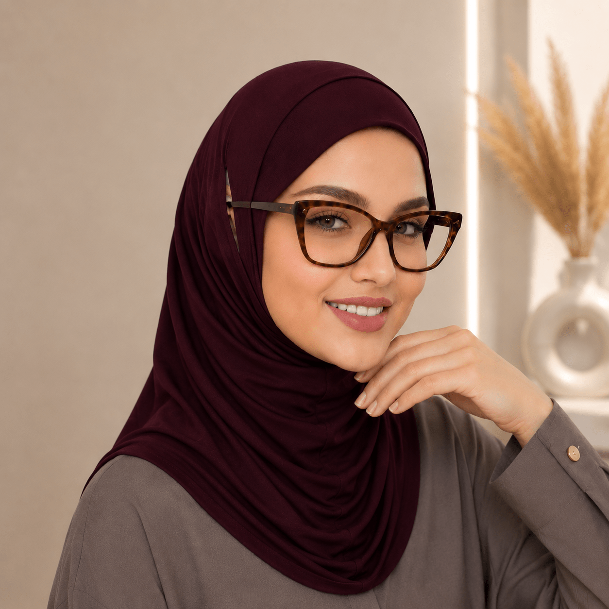 Instant Hijab – Cotton Modal Stretch Hijab, Ear-Friendly
