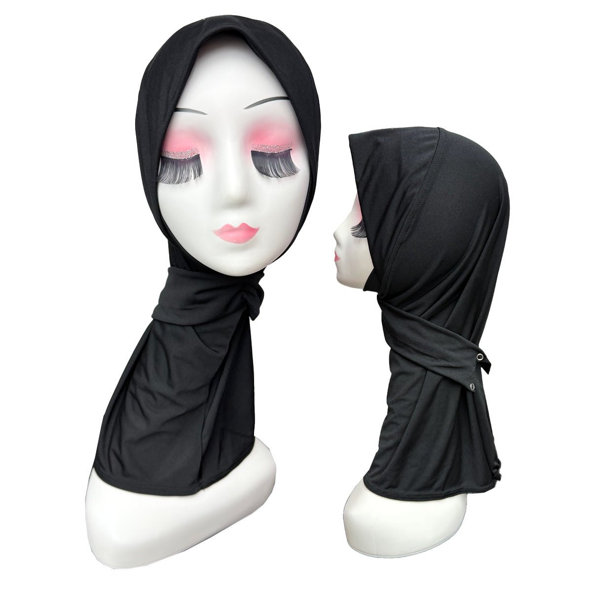 Stretch Underscarf Hijab Cap with Snap Button(MH234) - Mariam's Collection