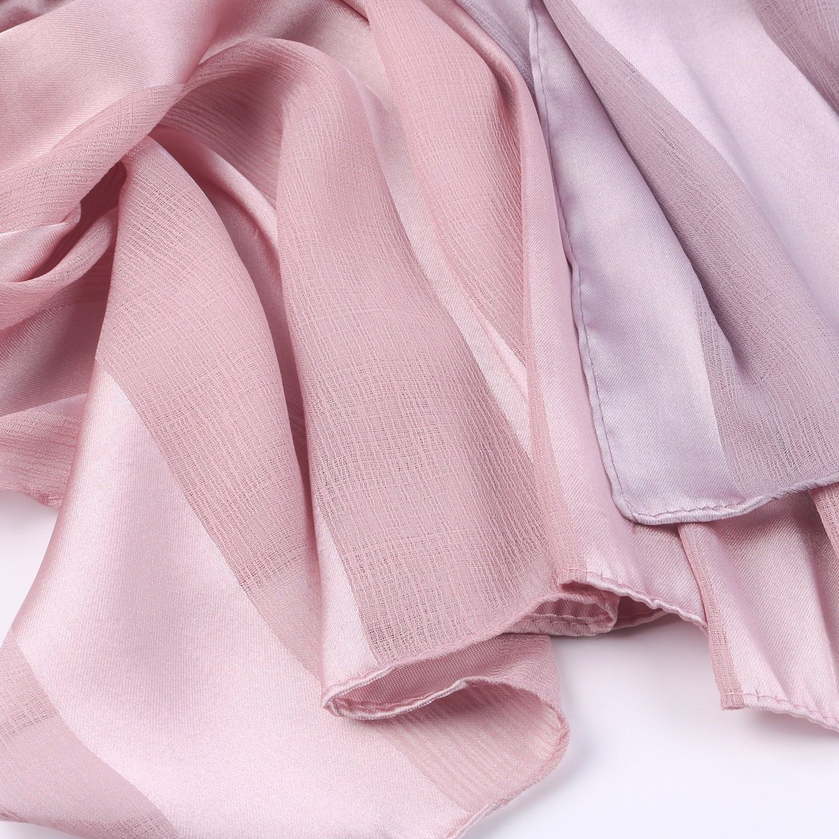 Striped Crinkle Chiffon Hijab with Organic Texture (MH143) - Mariam's Collection