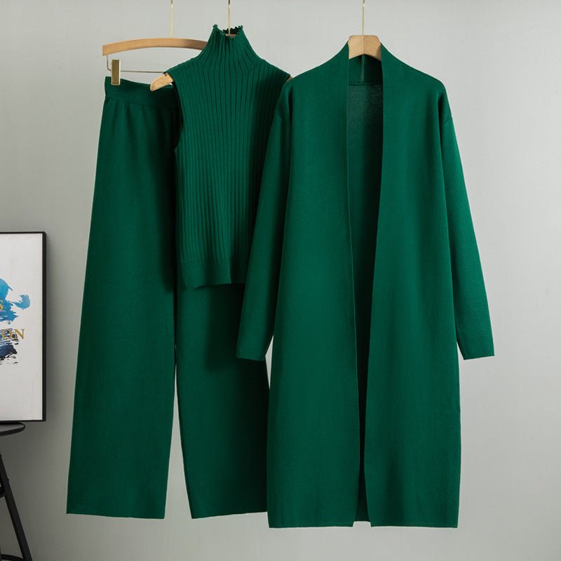 Sweater Set with Sleeveless Vest 3 - Piece Set(MS032) - Mariam's Collection