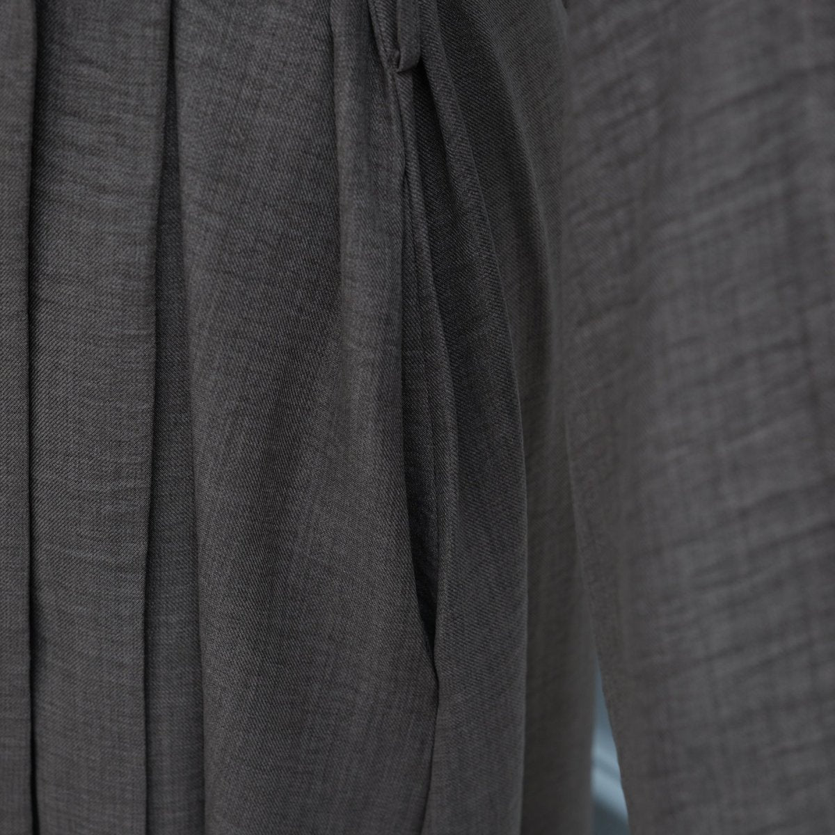 Tailored Blazer Cardigan with Ruched Sleeves | Open - Front Twill Blend Jacket(MOA246) - Mariam's Collection