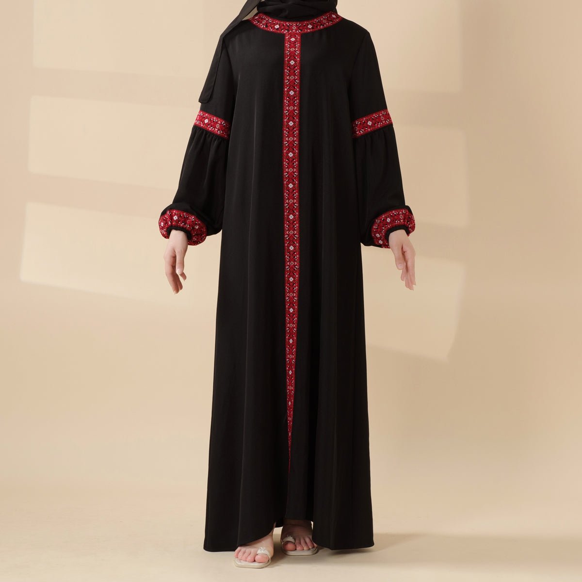 Tatreez Traditional Palestinian Embroidered Heritage Abaya – Collector’s Edition | Limited Pre - Order (MA290) - Mariam's Collection
