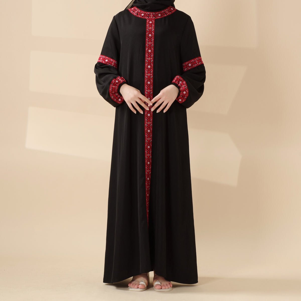 Tatreez Traditional Palestinian Embroidered Heritage Abaya – Collector’s Edition | Limited Pre - Order (MA290) - Mariam's Collection